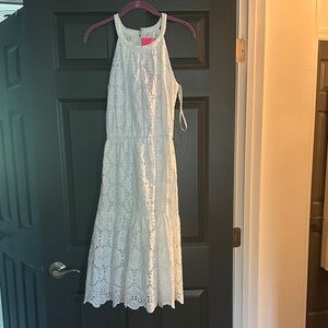 Lilly Pulitzer White Lace Midi Dress